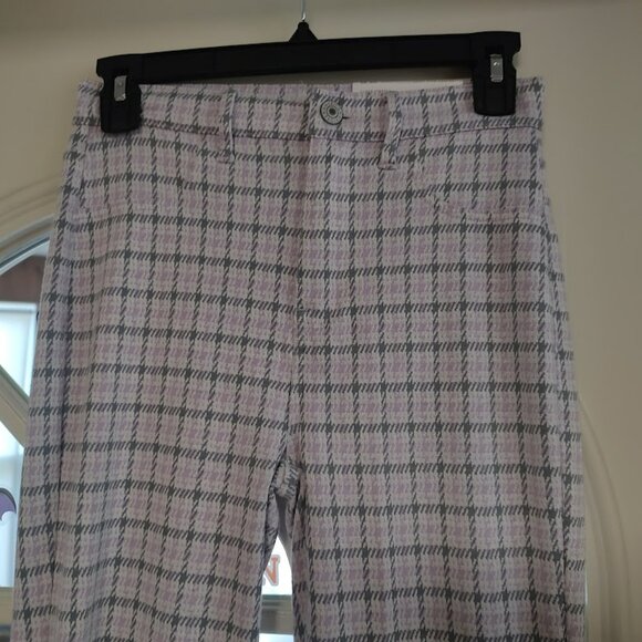 New American Eagle Light Purple Gray Skinny Kick Crop Women's 00 Short - Picture 2 of 3